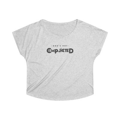 God's Not Complicated Women's Tri-Blend Dolman